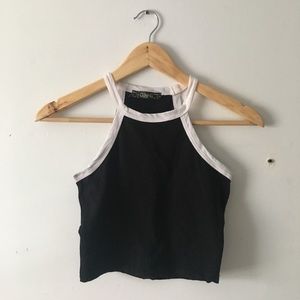 Black crop top