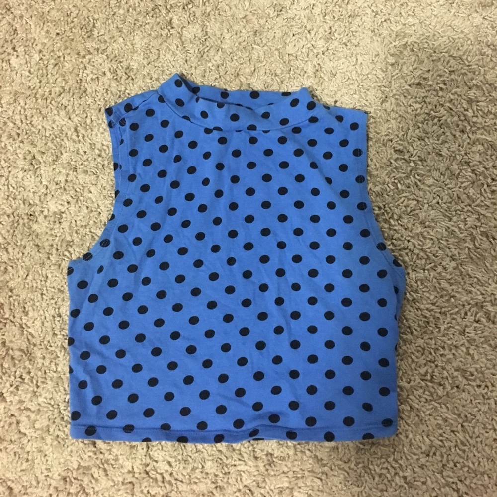 Polka dot crop top