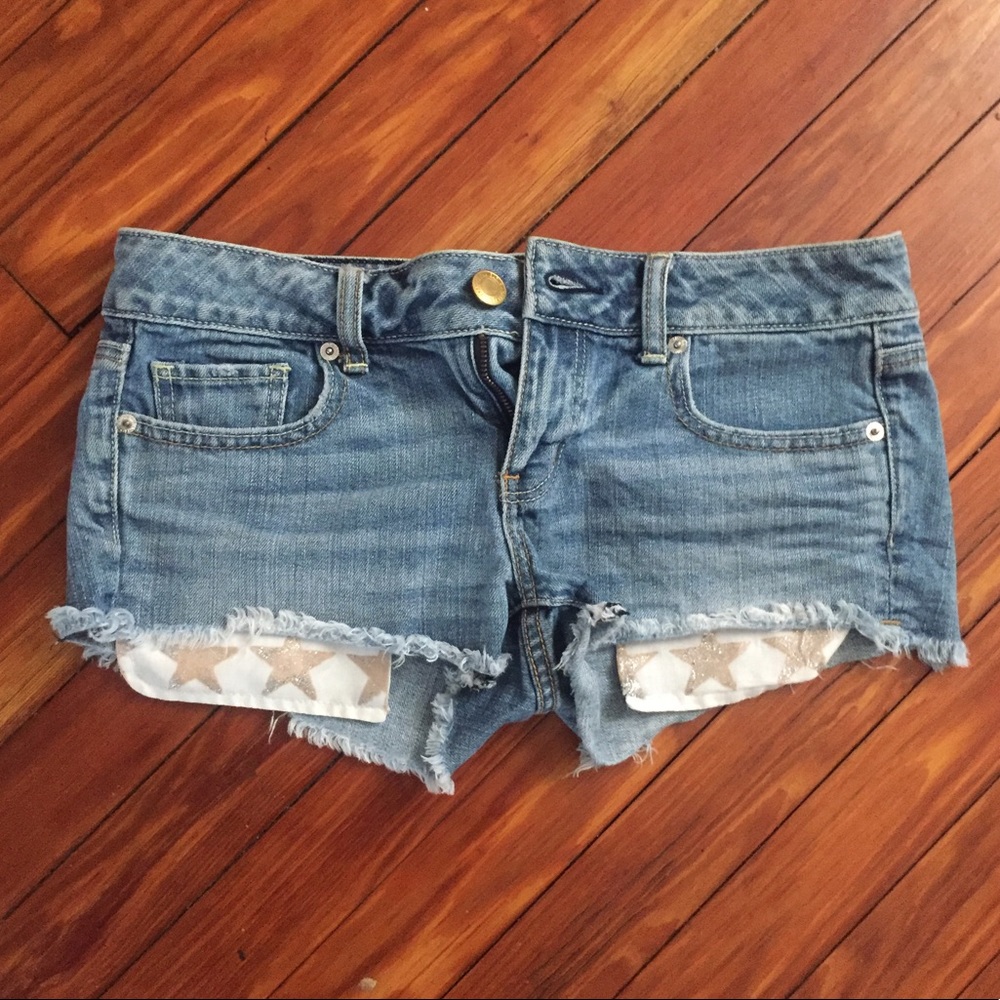 Denim jean shorts