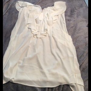 Gorgeous sleeveless ruffled shirt