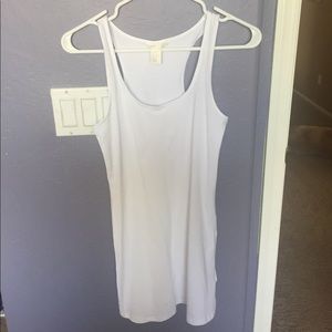 Right white racer back dress