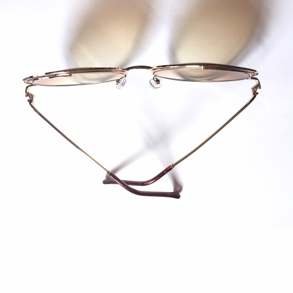 LAST PAIR! Large Round Sunglasses-Brown/Gold - Picture 5 of 7