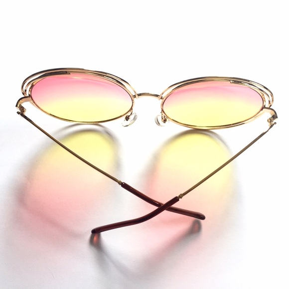 LAST PAIR! Vintage Style Large Round Sunglasses - Picture 5 of 7