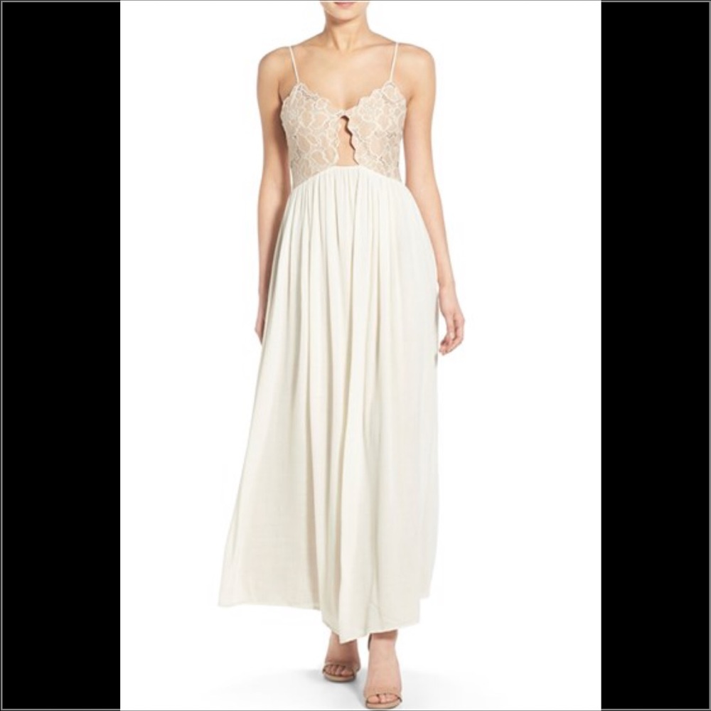 TULAROSA Bryce Maxi Dress in Pale Blush