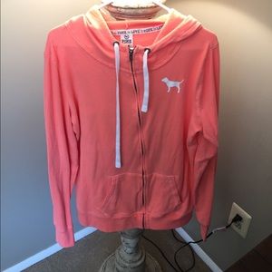 PINK zip up hoodie