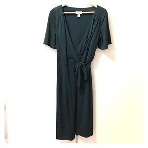 Dark Teal Ann Taylor wrap dress