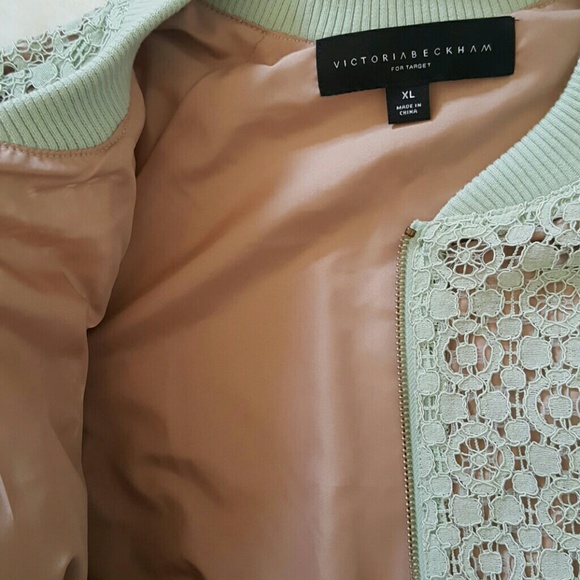 *HP🥂*Victoria Beckham Mint Floral Bomber - Picture 3 of 7