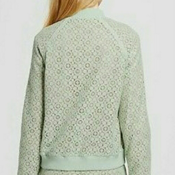 *HP🥂*Victoria Beckham Mint Floral Bomber - Picture 5 of 7