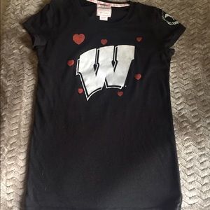 Victoria Secret Pink Wisconsin Badgers Tee