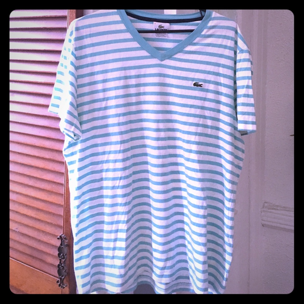 Lactose soft striped cotton tee