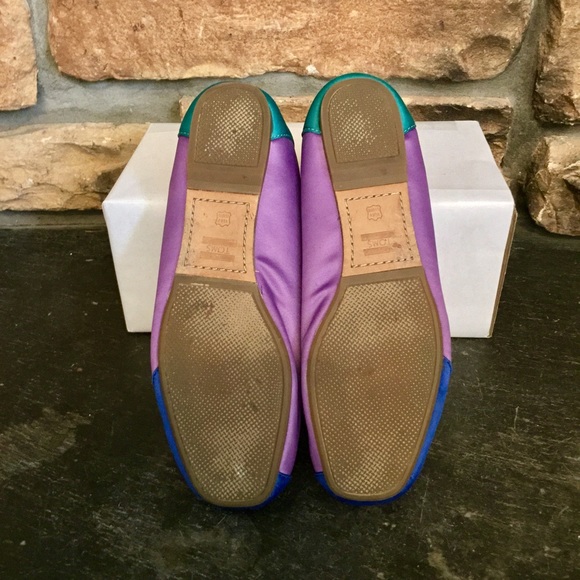 TRADED TOMS Satin colorblock ballet flats - Picture 4 of 4