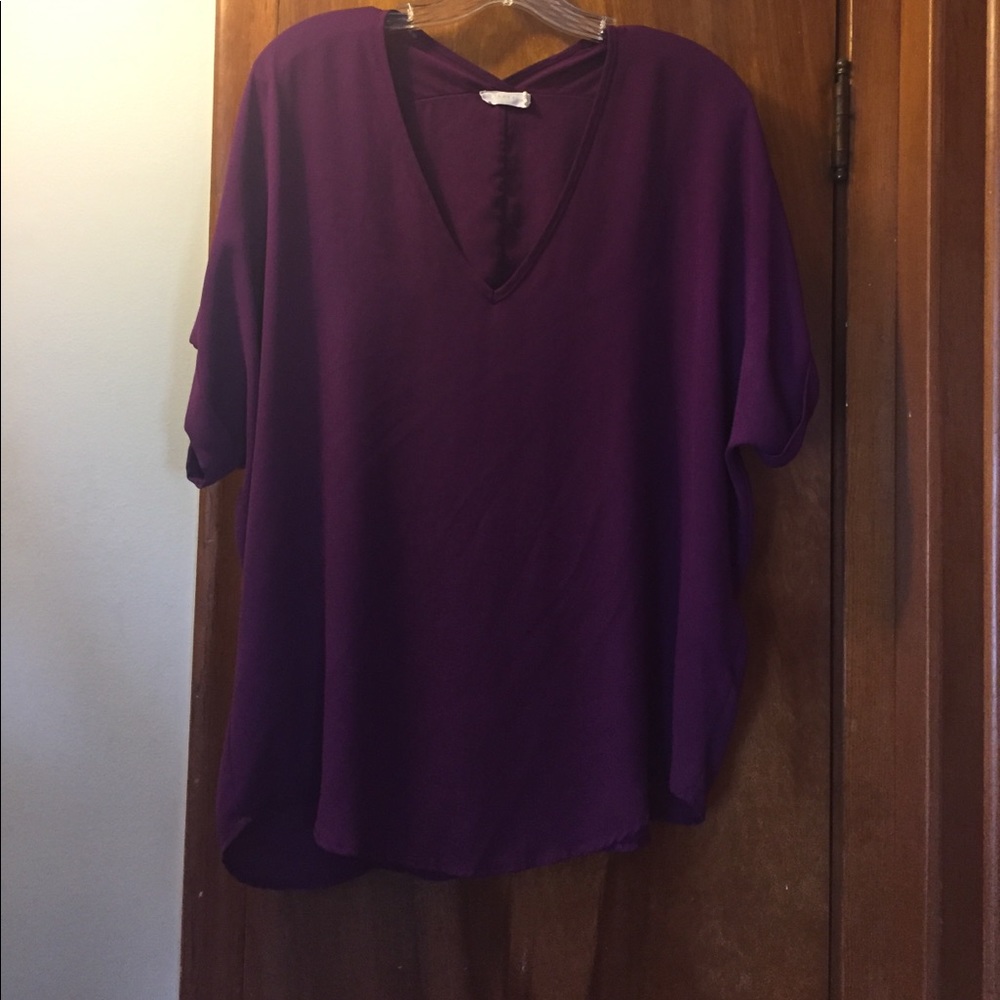 Francesca's Lush Blouse Purple