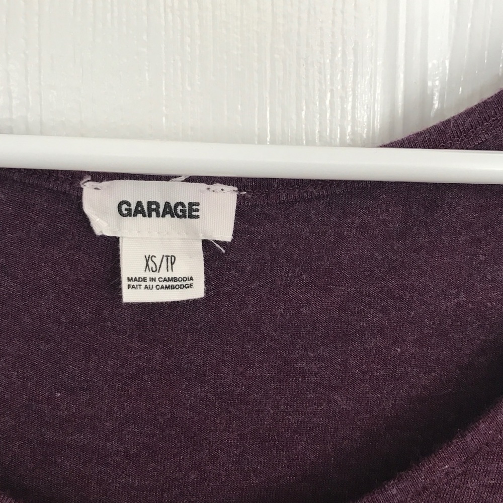 Maroon V Neck Soft Tee