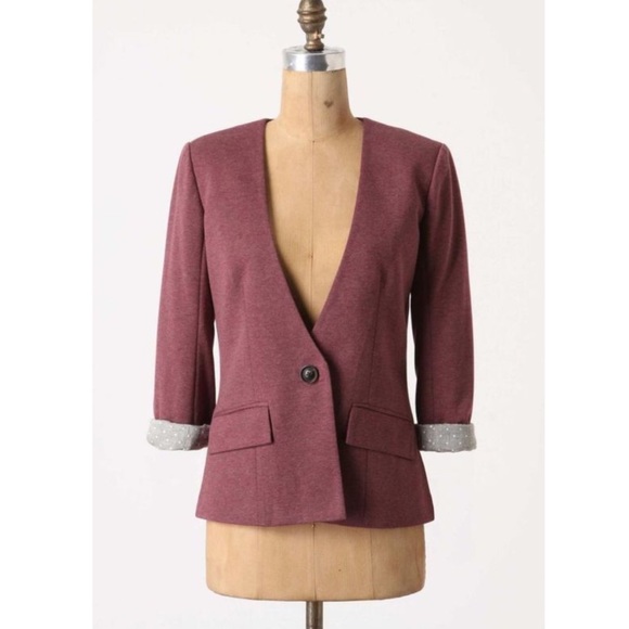 Anthropologie Jackets & Blazers - Anthropologie Cartonnier Sans Collar Jacket