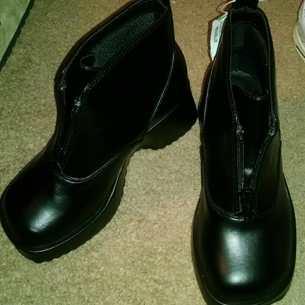 Soho girls fashion zip up ankle boots shoes