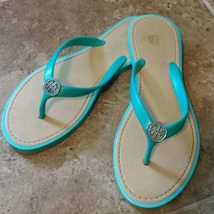Turquoise sandals