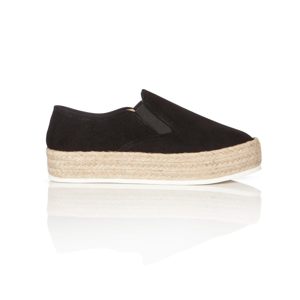 Matt Bernson black suede espadrilles