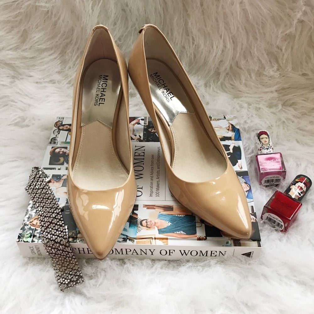 MICHAEL by Michael Kors nude point toed heels