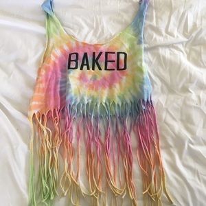 BAKED tie dye crop top