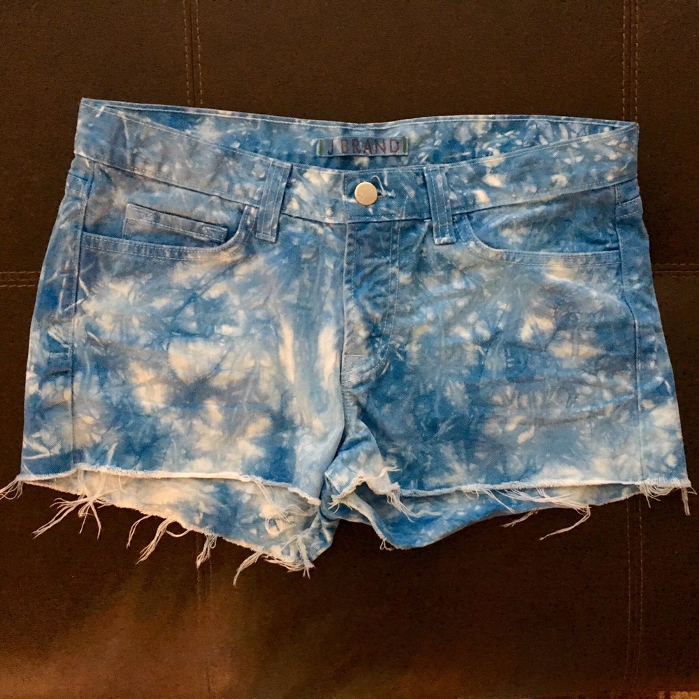 J BRAND Tie Dye Cutoff Shorts