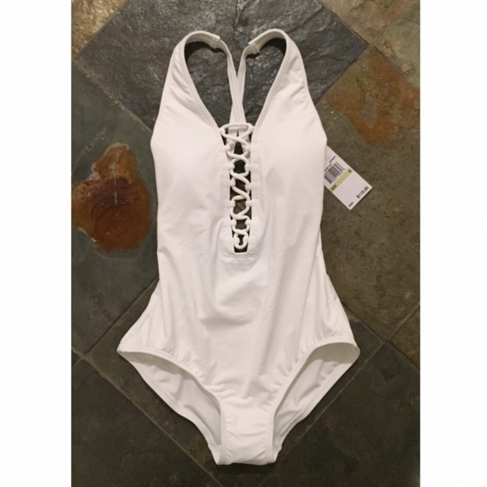 💥1HOUR SALE💥NWT white MK 2017 Cruise Swim suit