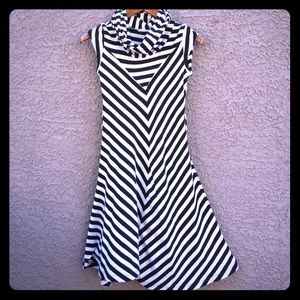Cute turtle neck striped dress