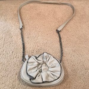 Olivia + Joy Gray tan leather crossbody bag
