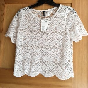 Lace crop top