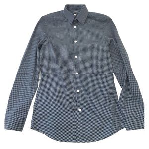 Sim fit H&M button down polka dot shirt