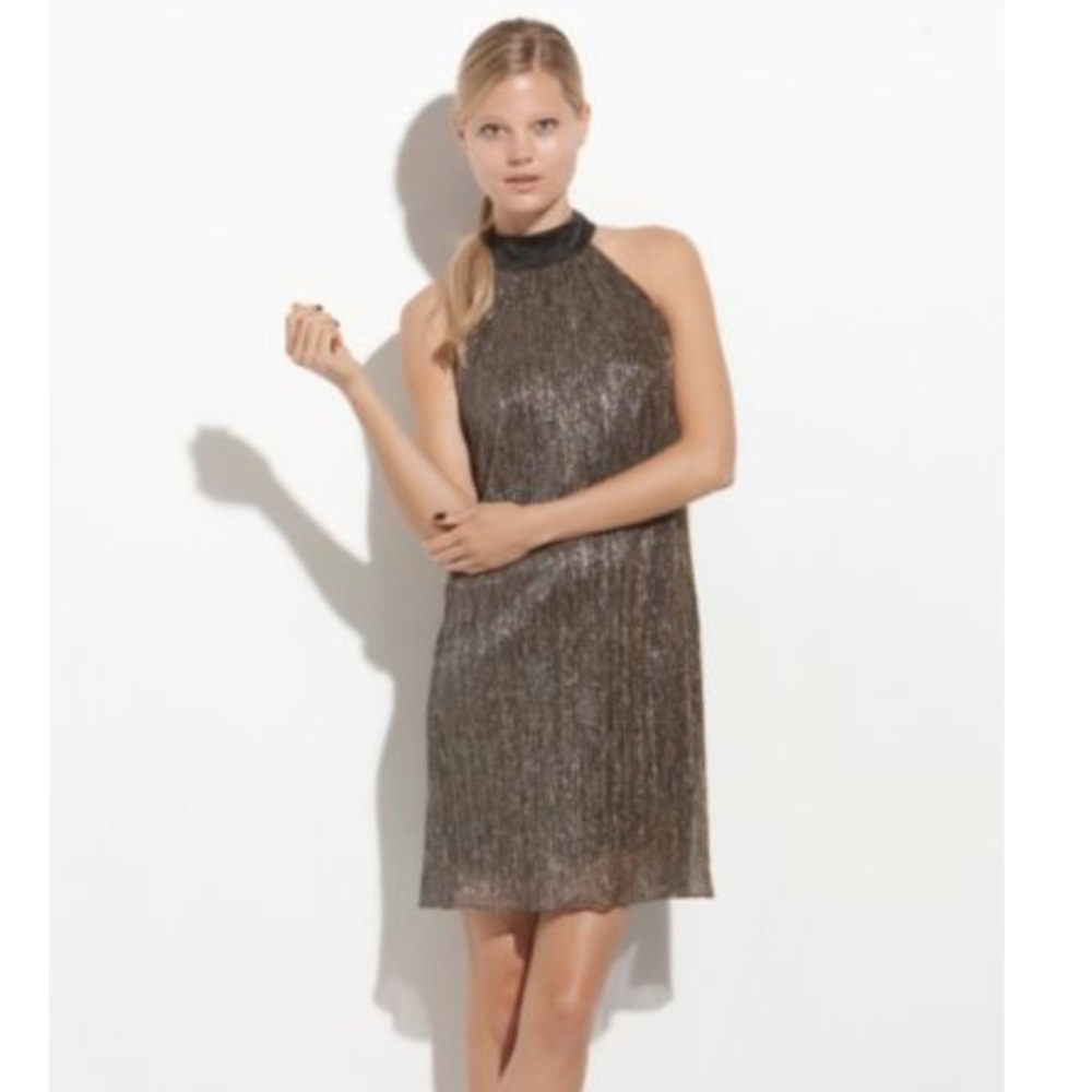 Laundry by Shelli Segal Gold & Silver Shift Dress