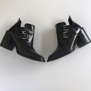 Zara Heeled Patent Leather Loafers