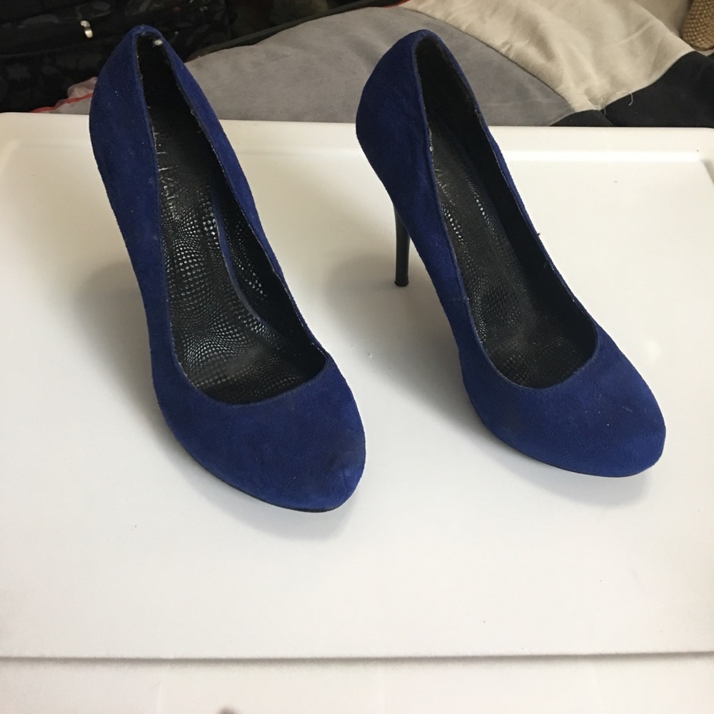 Blue suede shoes