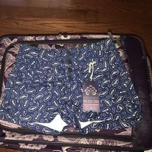 Bandanna printed shorts