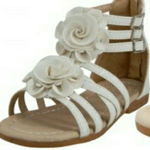 Gladiator Sandals White