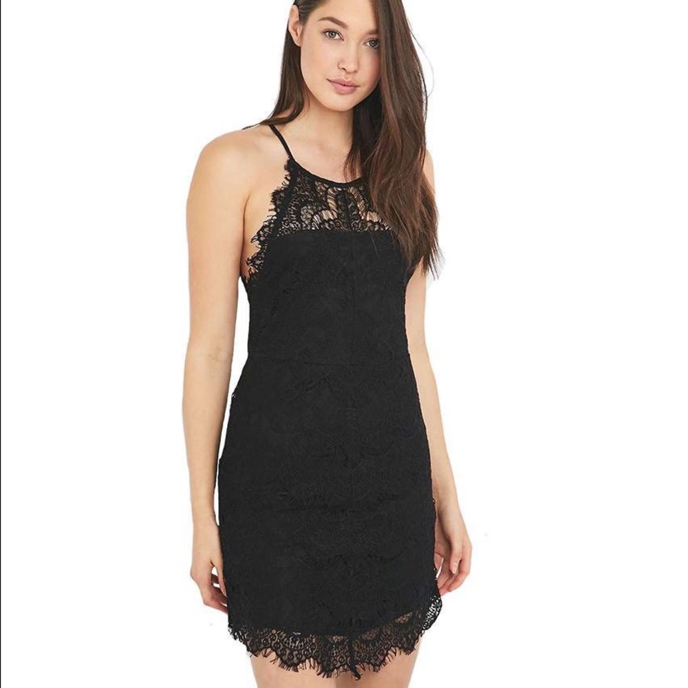 Free People She's Got It Lace Slip Dress