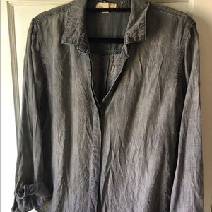 Anthropologie split back button down