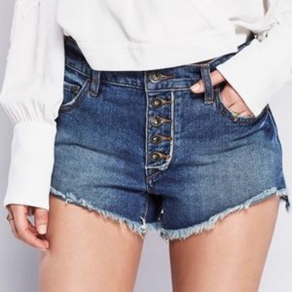 Free people runaway slouch cutoffs jean shorts