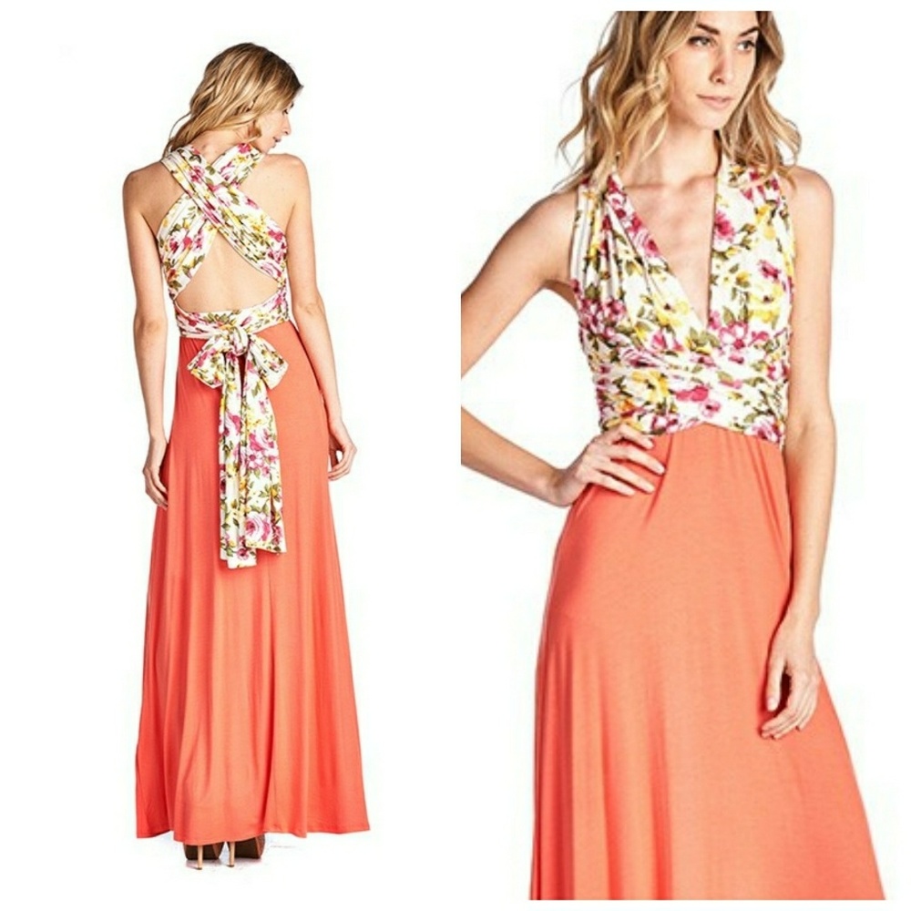 BUY 1, GET 1 FREE! Sexy floral wrap dress - Picture 2 of 3