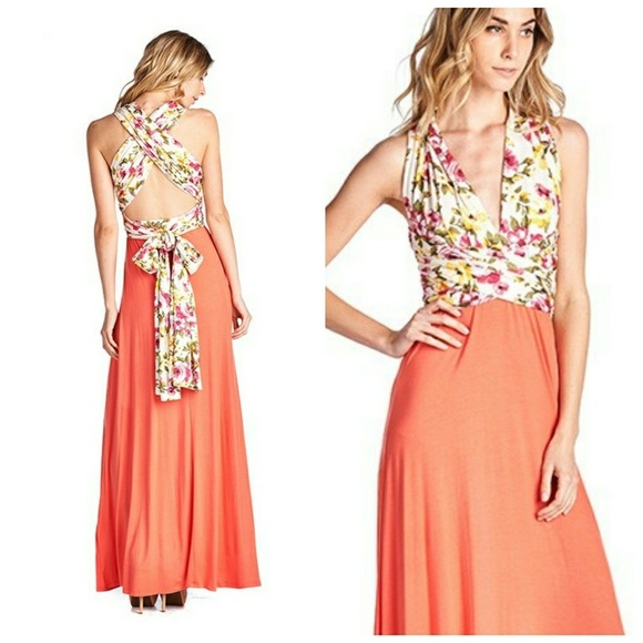 BUY 1, GET 1 FREE! Sexy floral wrap dress - Picture 2 of 3