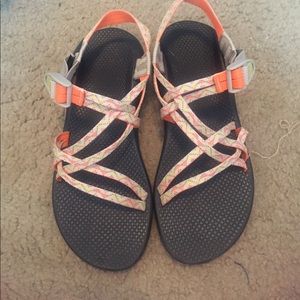 Chacos double strapped