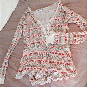 Wildfox Pajama Romper