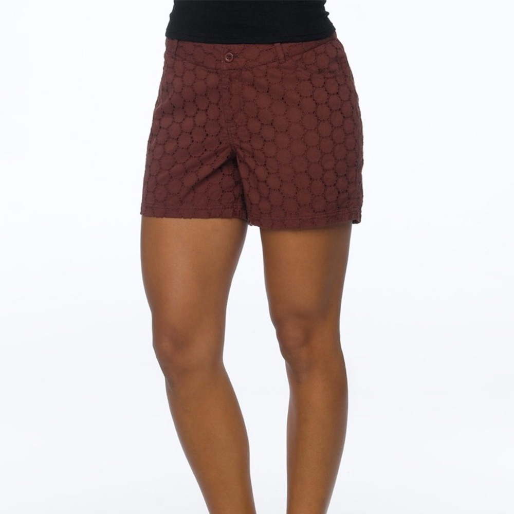 Prana Cotton Eyelet Shorts 2/4