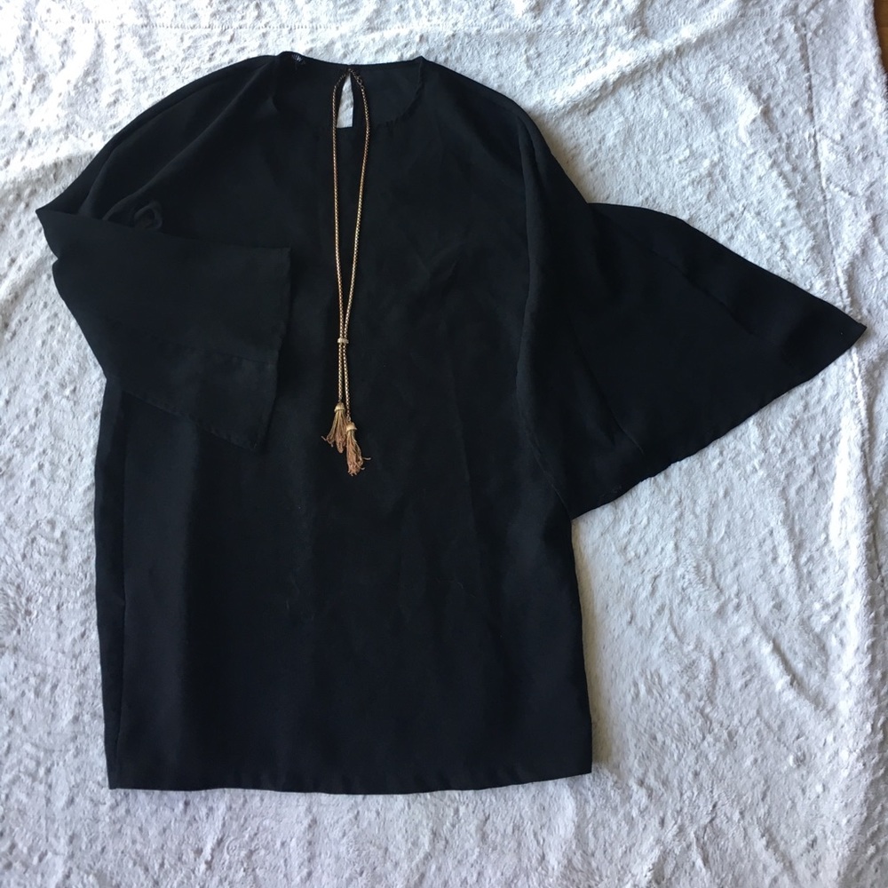Bell Sleeve Shift Dress by NLW