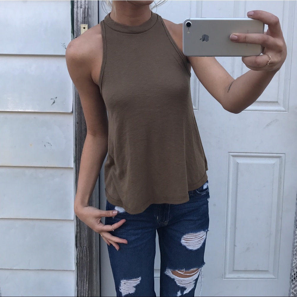 FREE PEOPLE High neck tank