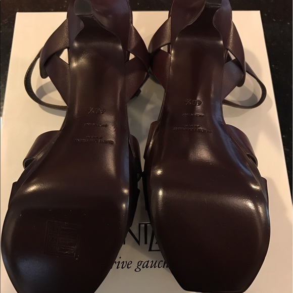 Yves Saint Laurent T-Strap Heels Sandal sz 10 - Picture 4 of 7