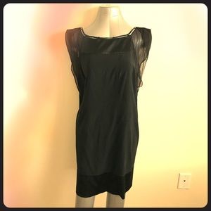 Diane von Furstenberg black silk cocktail dress
