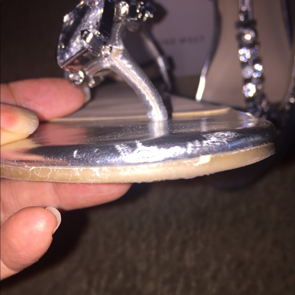 Nine West Rhinestone Sandals - Picture 2 of 3