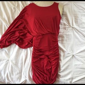 BCBGmaxazria raspberry cocktail dress