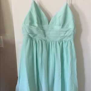 Mint green bridesmaid dress