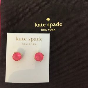 Kate Spade bubblegum pink studs. NWT
